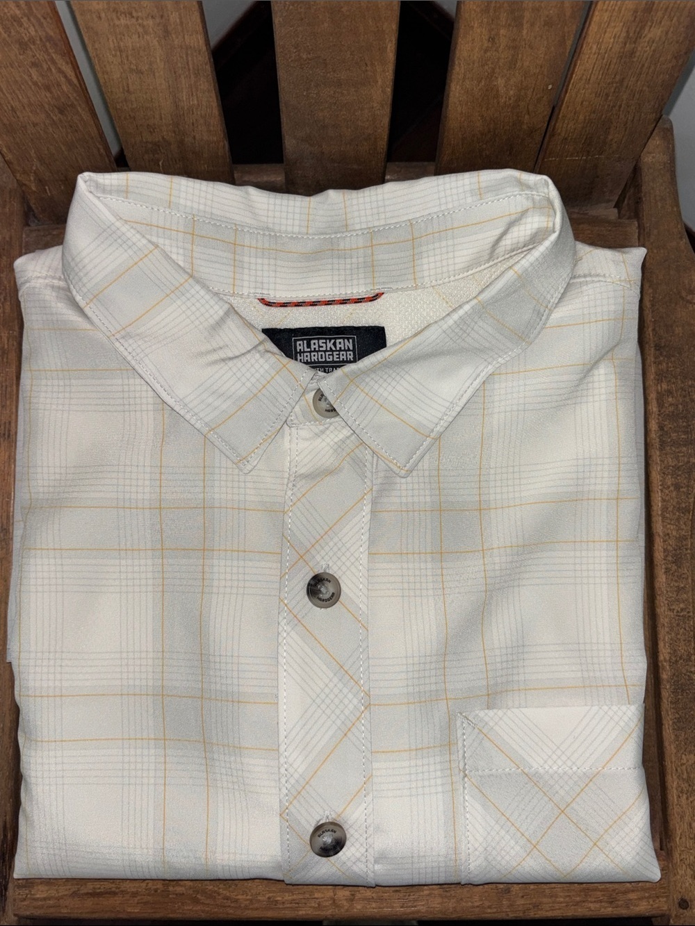 Alaskan Hardgear by Duluth Men's Plaid Short Sleeve Button-Up Outdoor Shirt XL